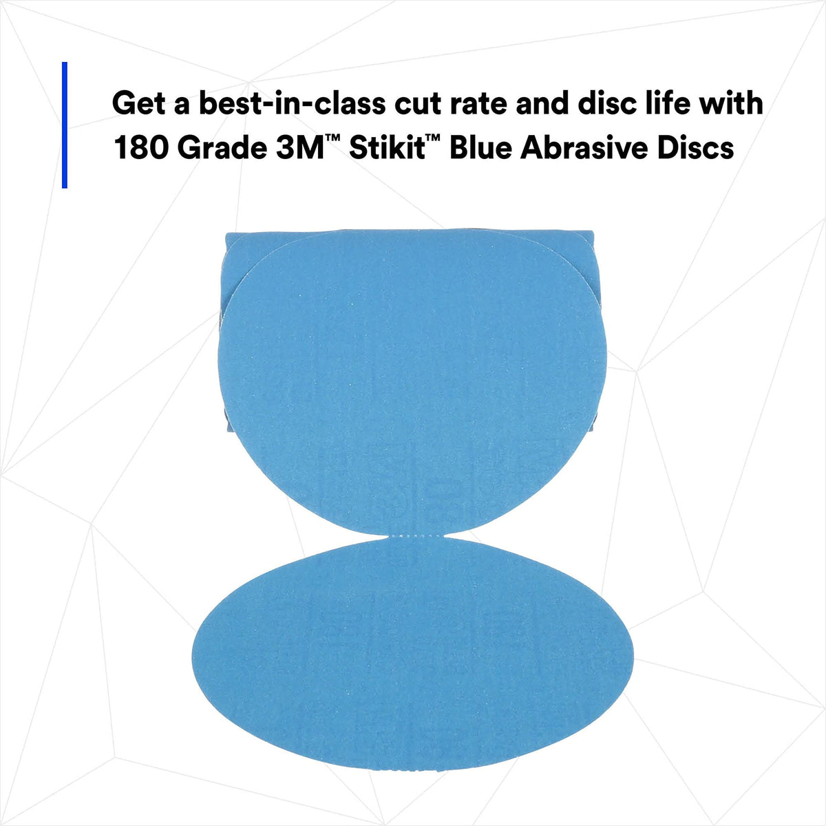3M 36206 3M Stikit Blue Abrasive Disc Roll, 321U, 36206, 6 in, 180+ Grade, No Hole
