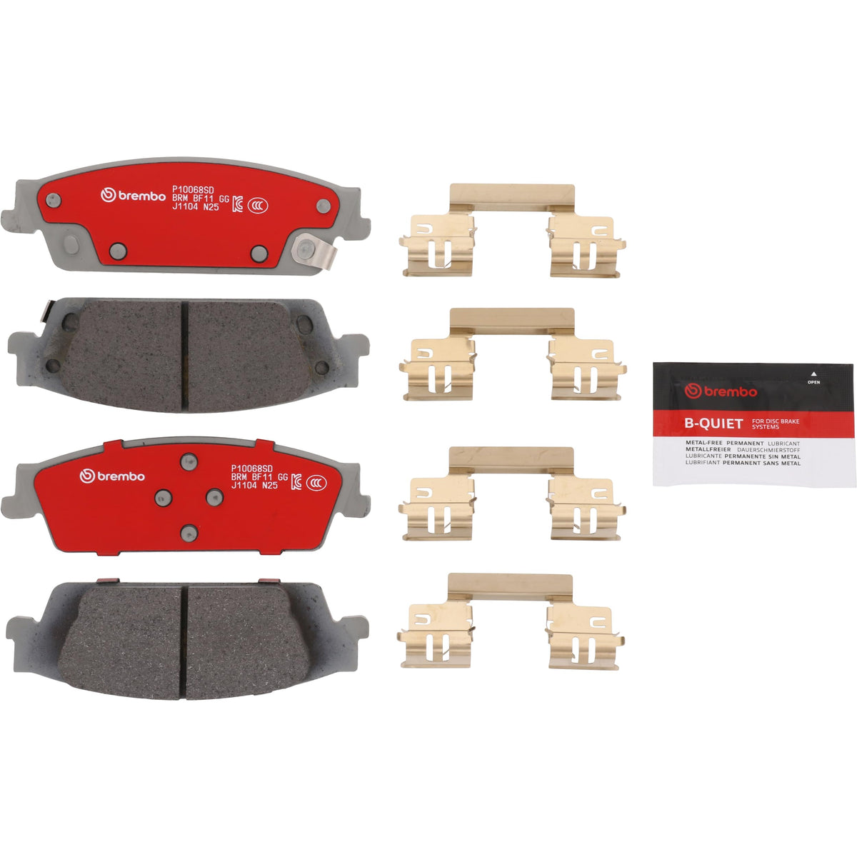 BREMBO P10068SD Brembo Disc Brake Pad Set Severe Duty P10068SD