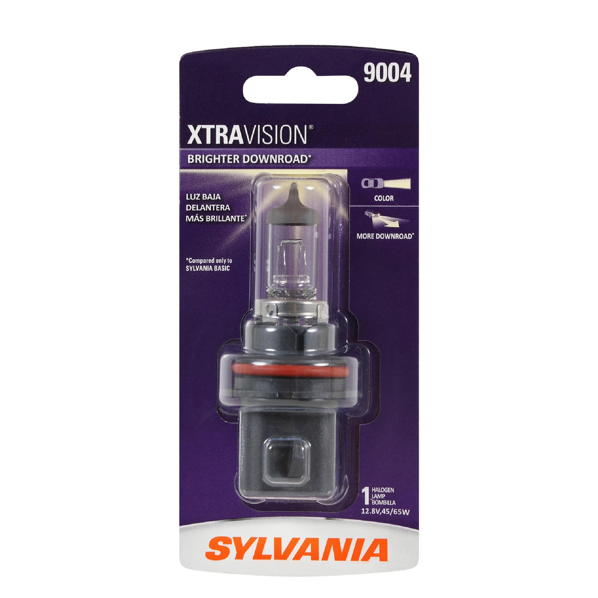 SYLVANIA 9004XV.BP SYLVANIA 9004 XtraVision Halogen Headlight Bulb, High or Low Beam, 1 Bulb