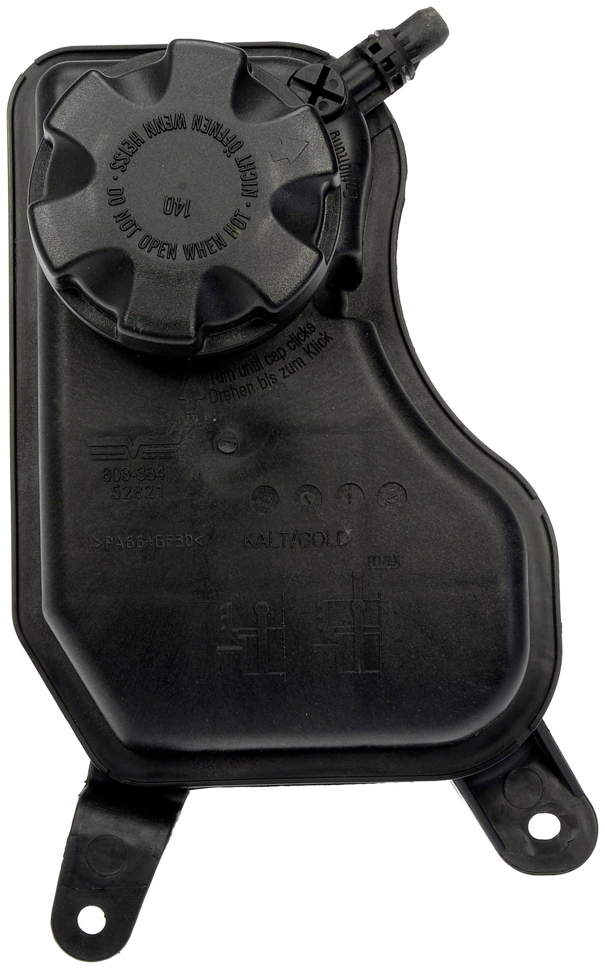 DORMAN 603-334 Dorman 603-334 Front Pressurized Coolant Reservoir with Cap Compatible with Select BMW Models