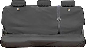 Covercraft Carhartt SeatSaver Custom Seat Covers — Fits 2024-2025 Ford Ranger (Excludes Raptor) — 2nd Row Solid Bench Seat, Duck Weave Gravel
