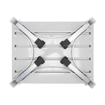 CAMCO 43677 Camco 43677 Fixed Height 19" x 14.5" Aluminum Platform Foldable Step Stool with Non-Slip Secure Rubber Feet and 1000 Pound Capacity
