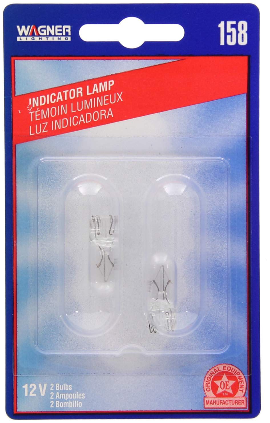 WAGNER BP158 Wagner Lighting BP158 Standard Multi-Purpose Light Bulb Card of 2