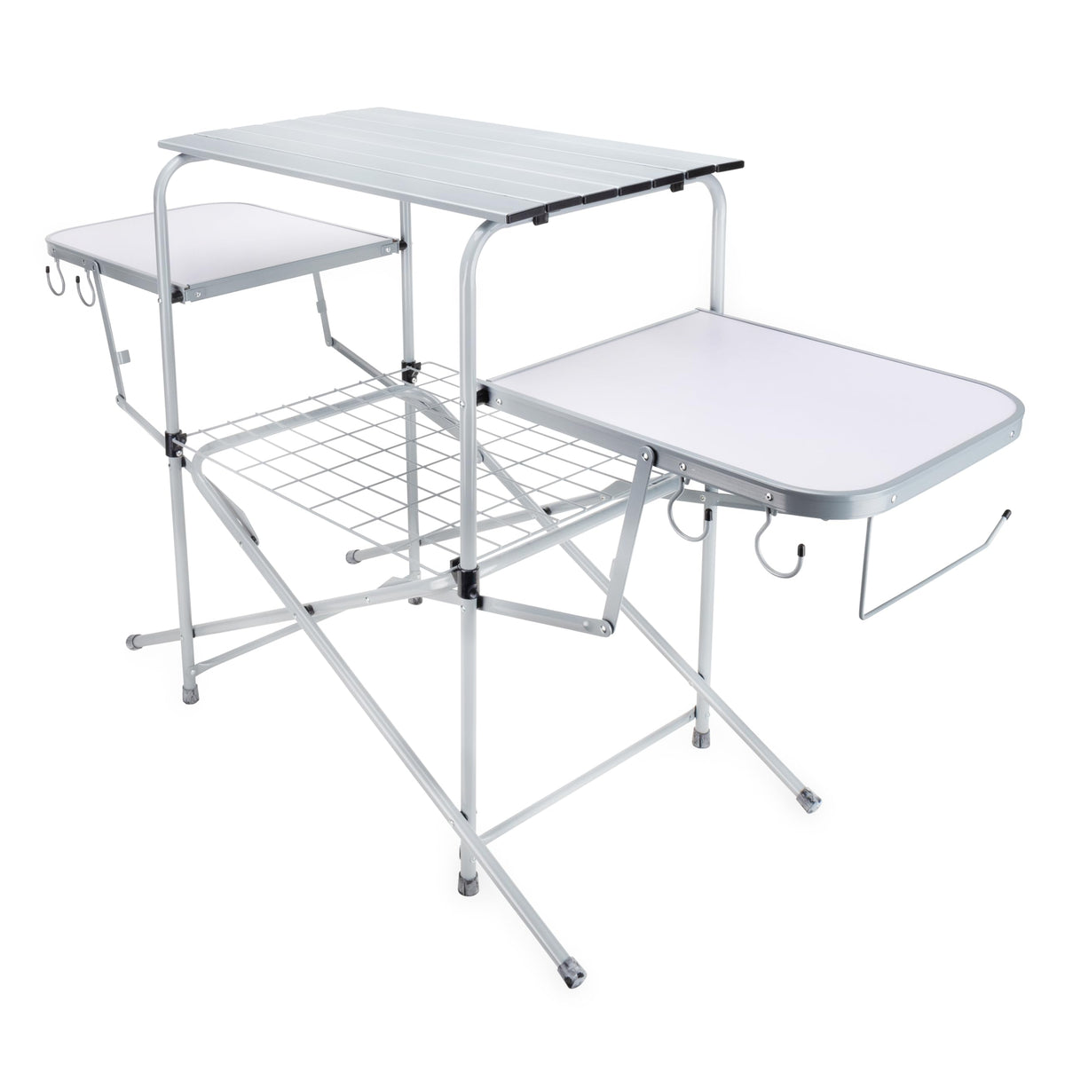 CAMCO 57293 Camco Olympian Deluxe Folding Portable Grill Table for Campsites, 57293