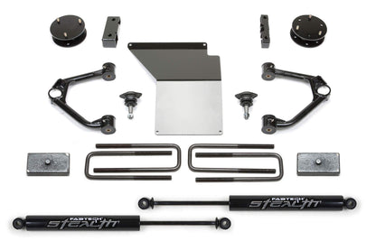 FABTECH K1059M Fabtech K1059M Budget Lift System w/Shock w/Stealth Monotube Shocks 4 in. Lift Budget Lift System w/Shock