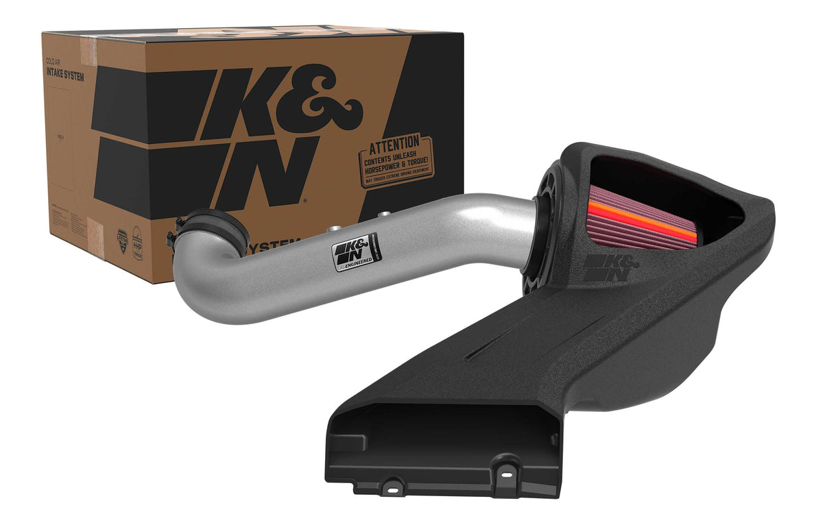 K&N FILTER 70-2591 K&N NextGen Aluminum Cold Air Intake System: High-Flow Cotton Filter: Compatible with 2015-2025 FORD F150; 70-2591