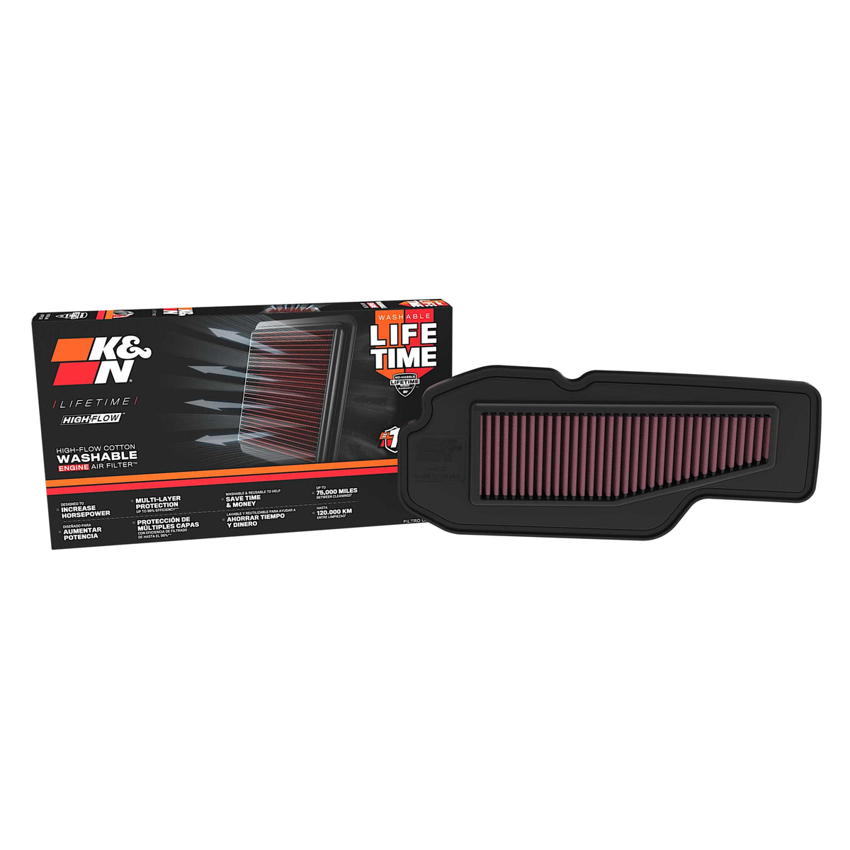 K&N HA-0120 Engine Air Filter: High Performance, Powersport