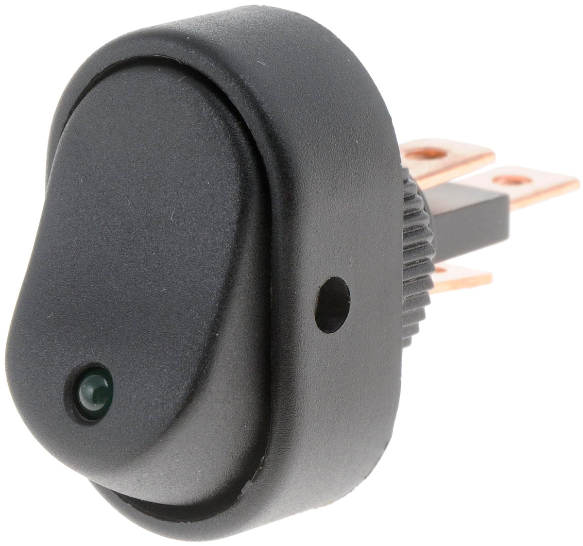 DORMAN 84843 Dorman 84843 Rocker Switch - Black Body/Green LED Glow/Oval Style Universal Fit