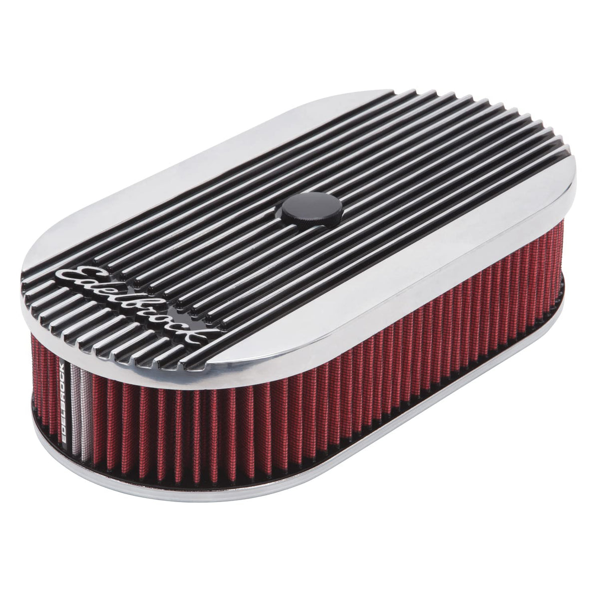 EDELBROCK 4273 Edelbrock 4273 Elite Series Oval Air Cleaner for Single 4-Barrel Carburetor