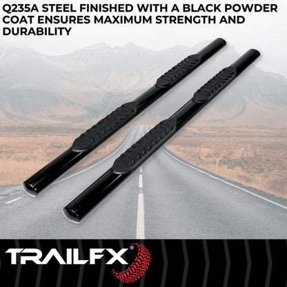 TRAILFX 2940413053 TrailFX 2940413053 Black 4" Oval Tube Side Step