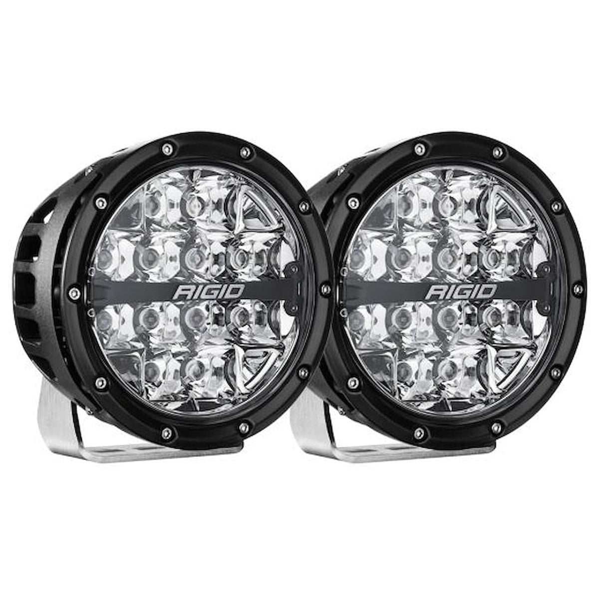 Rigid 36412 Rigid Industries 360-Series 6in LED Off-Road Spot Beam - RGBW (Pair)