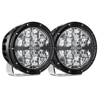 Rigid 36412 Rigid Industries 360-Series 6in LED Off-Road Spot Beam - RGBW (Pair)