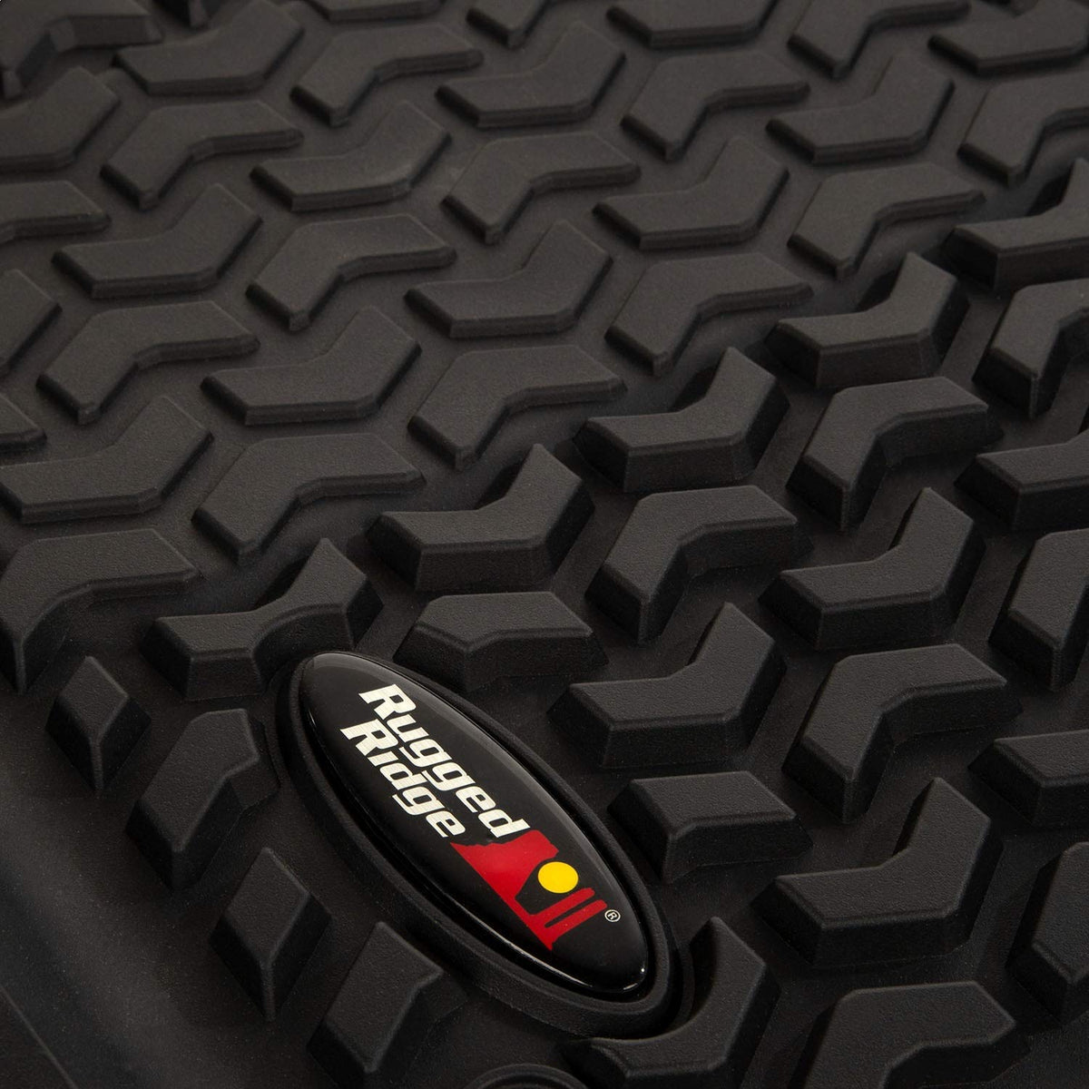 RUGGED RIDGE 12988.05 Rugged Ridge Floor Liner Set for Jeep Wrangler JLU | Front/Rear/Cargo, 4-Piece Set, Black | 12988.05 | Fits 2018-2025 Jeep Wrangler JLU 4-Door Excluding 4XE Models