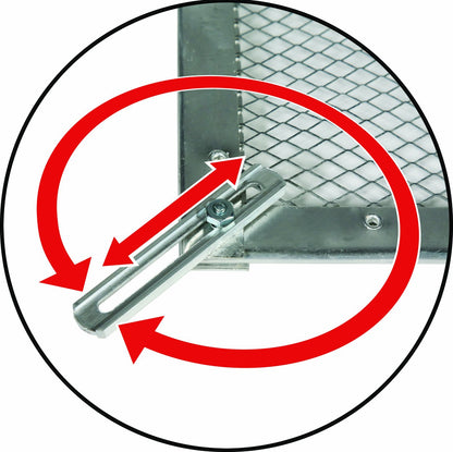 CAMCO 43980 Camco 43980 Aluminum Screen Door Standard Mesh Grille - Protects Your RV's Screen Door, Anodized Aluminum Will Not Corrode