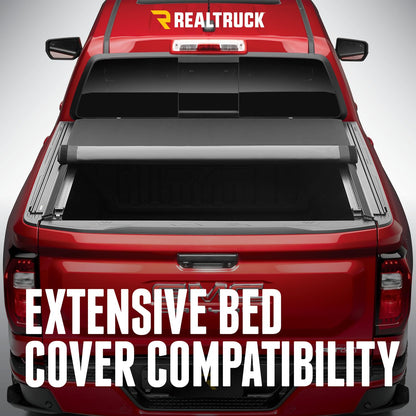 TRUXEDO 1118329 RealTruck TruXedo Elevate TS Rails | 1118329 | Fits 5' to 5'4" Beds - Compact Trucks (56" Rail Length) | RAILS & Cleats Only , Black