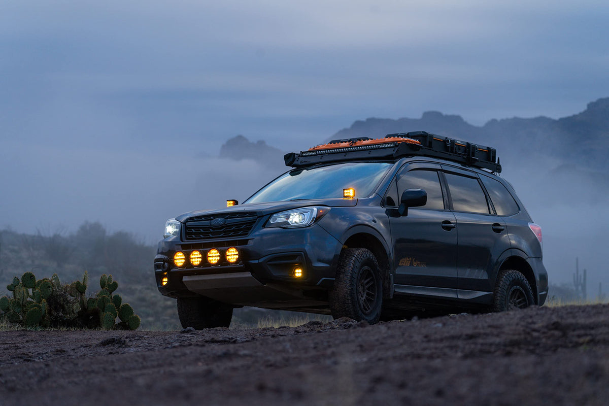 Rigid Industries 36210 RIGID INDUSTRIES 360-Series Amber PRO 6 Inch LED Light Pods Spot with Amber Backlight, Pair