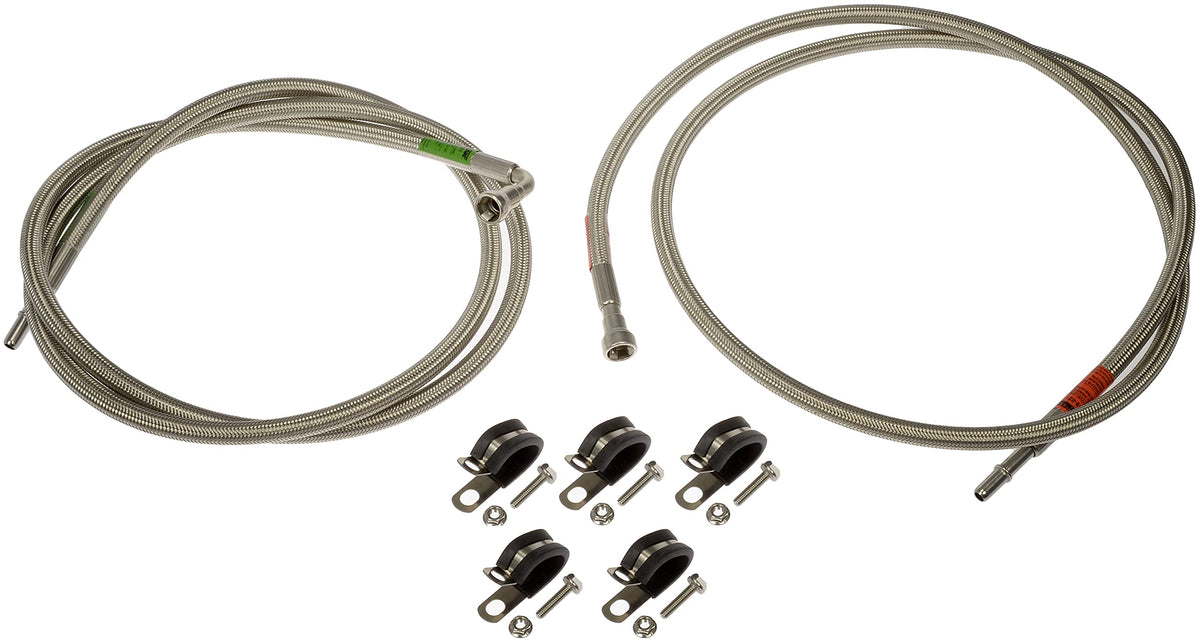 Dorman 819-821 Front Flexible Stainless Steel Braided Fuel Line