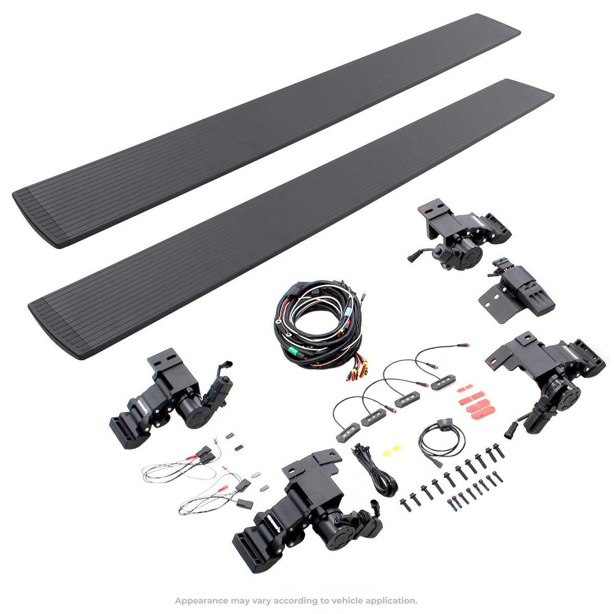 Go Rhino! 20443580T Go Rhino E1 Running Boards & Install Hardware – Aluminum, Protective Bedliner Coating, Three Brackets Per Side – 20443580T – Fits 2022-2024 Toyota Tundra Double Cab Pickup