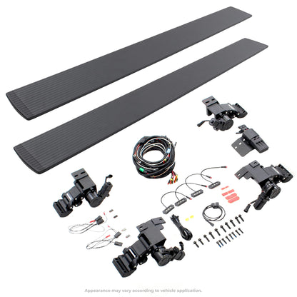 Go Rhino! 20443580T Go Rhino E1 Running Boards & Install Hardware – Aluminum, Protective Bedliner Coating, Three Brackets Per Side – 20443580T – Fits 2022-2024 Toyota Tundra Double Cab Pickup