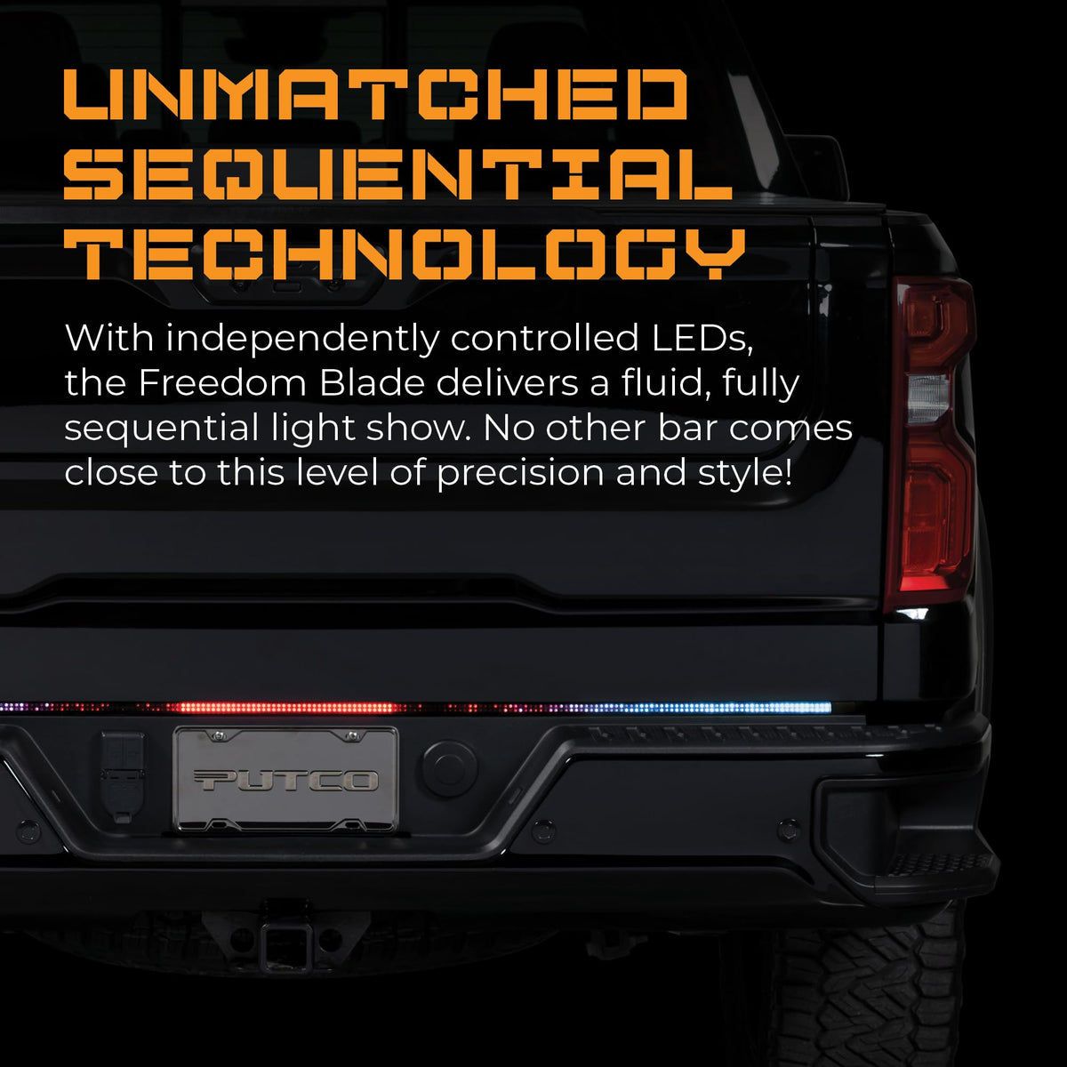 Putco 760048-08 Putco Freedom Blade Tailgate Light Bar with Plug-N-Play Connector - Fits Ford Ranger Equipped with Factory Halogen Taillamps 2019-2023