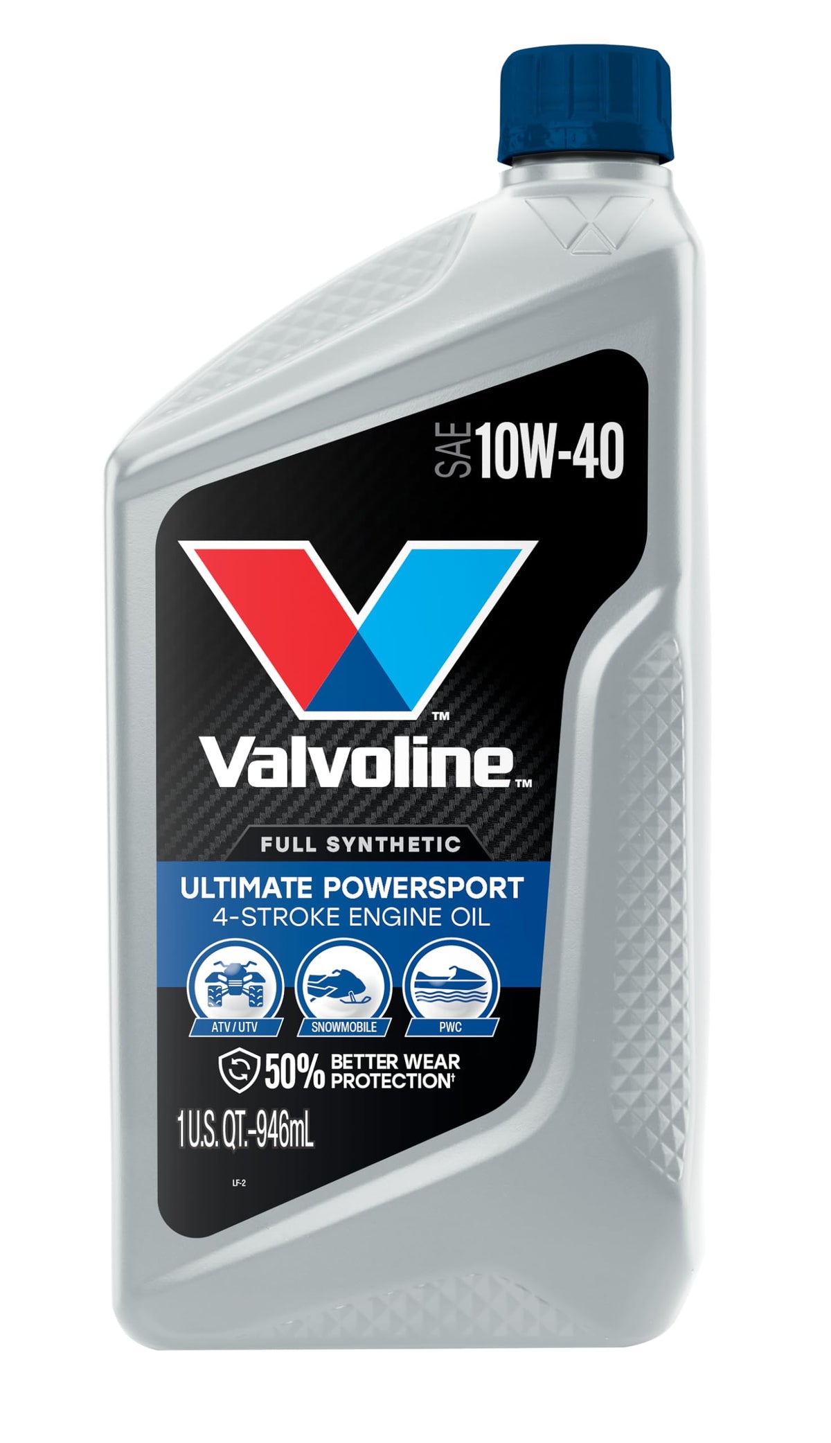 VALVOLINE 899367 Valvoline 4-Stroke Powersport Full Synthetic Motor Oil 1 Quart (Pack of 6)