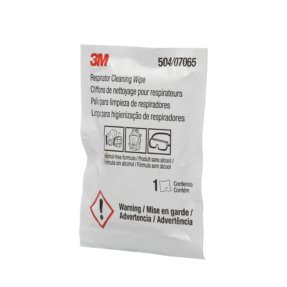 51131-07065 3M Respirator Cleaning Wipes,Alcohol-free respirator cleaning wipe - 1 Each