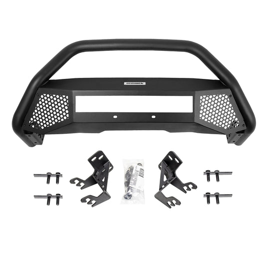 GO RHINO 545660T Go Rhino RC4 Bull Bar w/ Hole for 20" Single Row LED Light Bar & Mounting Brackets | Mild Steel, Textured Black | 545660T | Fits 2016 - 2023 Toyota 4Runner