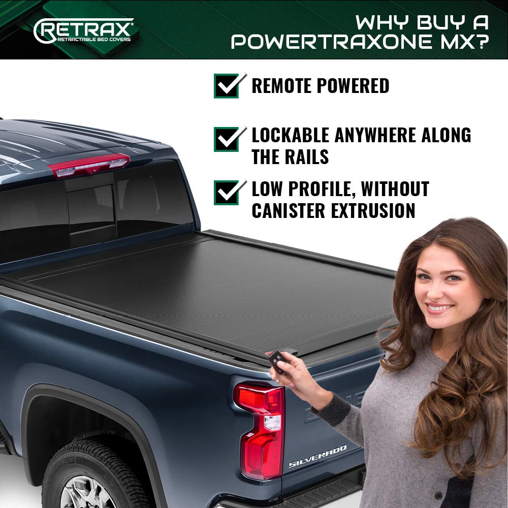 RETRAX 70455 RealTruck Retrax PowertraxONE MX Retractable Truck Bed Tonneau Cover – 70455 – Fits 2023 - 2025 Chevy/GMC Colorado/Canyon 5' Bed (58.9")