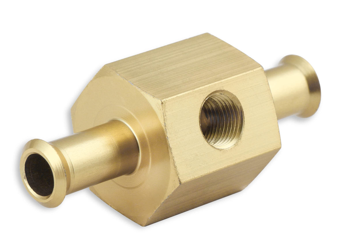 MR GASKET 1564 Mr. Gasket - 1564 Fuel Block with 0-15 PSI Liquid Filled Pressure Gauge, 1.500 in.