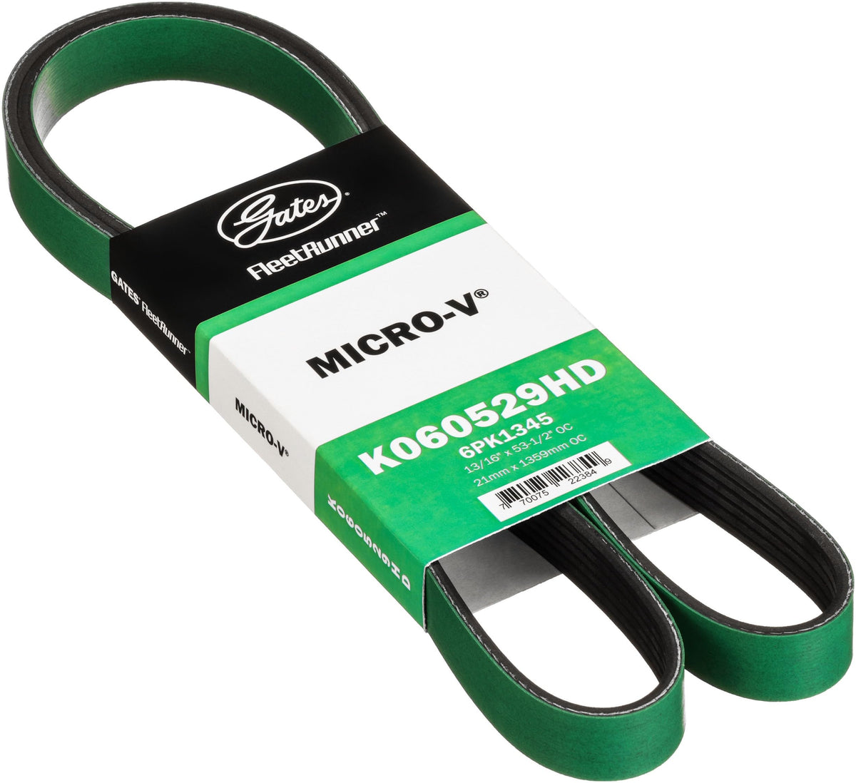 Gates K060529HD FleetRunner Micro-V Serpentine Drive Belt