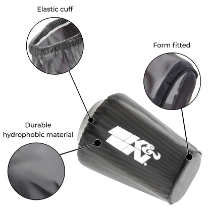 K&N FILTER RC-4780DK K&N RC-4780DK Black Drycharger Filter Wrap - For Your K&N RC-4780 Filter