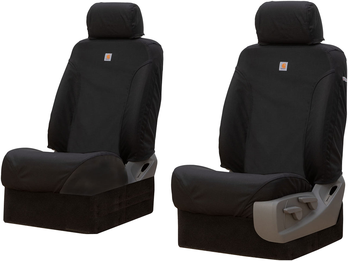 Covercraft SSC3490COBK Covercraft Carhartt Super Dux SeatSaver Custom Seat Covers – SSC3490COBK – 1st Row Bucket Seats – Compatible with 2021-2022 Chevrolet Suburban/Tahoe, 2021-2022 GMC Yukon/Yukon XL – Black