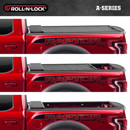 ROLL N LOCK BT224A RealTruck Roll-N-Lock A-Series Retractable Truck Bed Tonneau Cover | BT224A | Fits 2019 - 2025 Chevy/GMC Silverado/Sierra, works w/ MultiPro/Flex tailgate 6' 7" Bed (79.4")