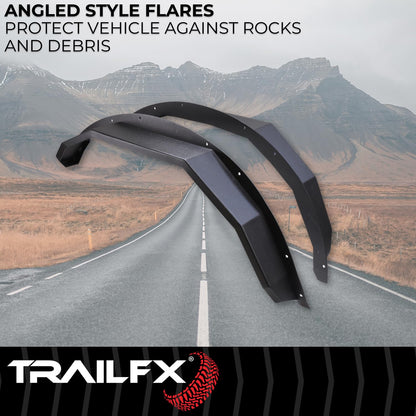 TRAILFX BR007T TRAILFX Bronco Steel Angle Tube Fender - Front - Set of 2