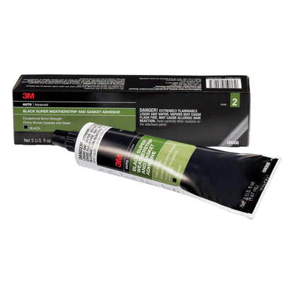 3M 08008 3M Black Super Weatherstrip and Gasket Adhesive, 08008, 5 fl oz, 1 Per Pack
