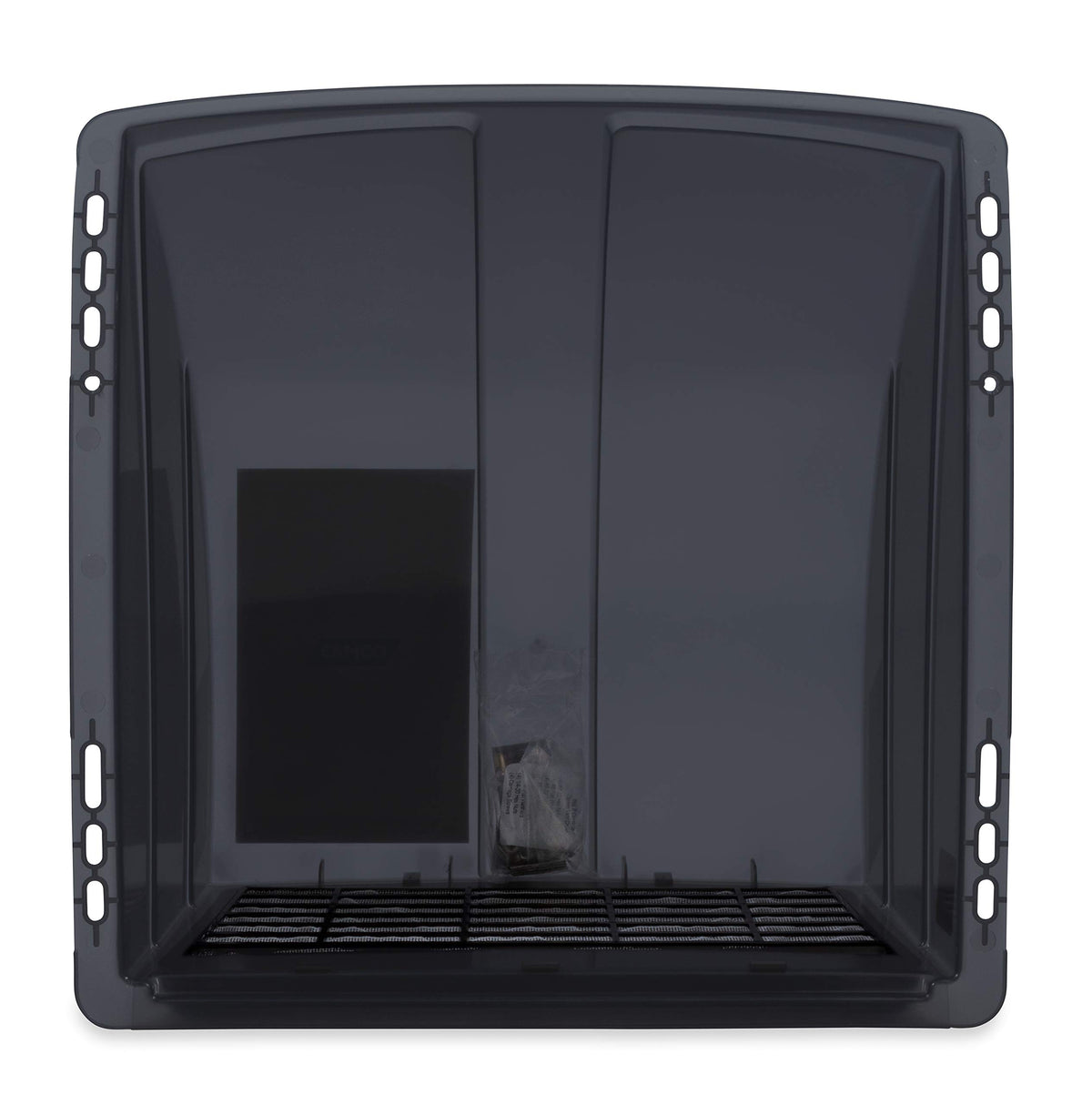 CAMCO 40453 Camco Standard Roof Vent Cover, Opens for Easy Cleaning, Aerodynamic Design, Easily Mounts to RV with Included Hardware-Smoke (40453)