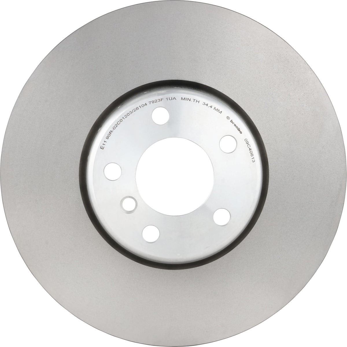 BREMBO 09C40613C02 Brembo 09.C406.13 Composite two piece UV Coated vented Front Brake Rotor BMW OE# 34116785670
