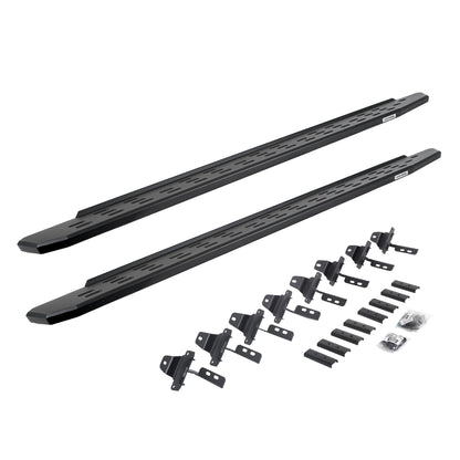 GO RHINO 69651687PC Go Rhino RB30 Running Boards & Brackets | Galvanized Steel, Textured Black | 69651687PC | Fits 2020-2024 Jeep Gladiator, 4-Door