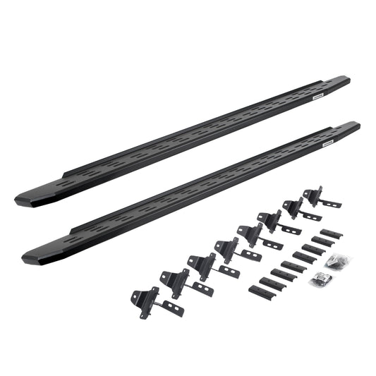 GO RHINO 69651687PC Go Rhino RB30 Running Boards & Brackets | Galvanized Steel, Textured Black | 69651687PC | Fits 2020-2024 Jeep Gladiator, 4-Door