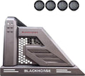 Black Horse Armour II Roll Bar Incl. Set of 5.3" Dia.LED Lights w/Black Trim Rings Black Compatible with 2019-2026 Ford Ranger-AR2-07B-PLFB