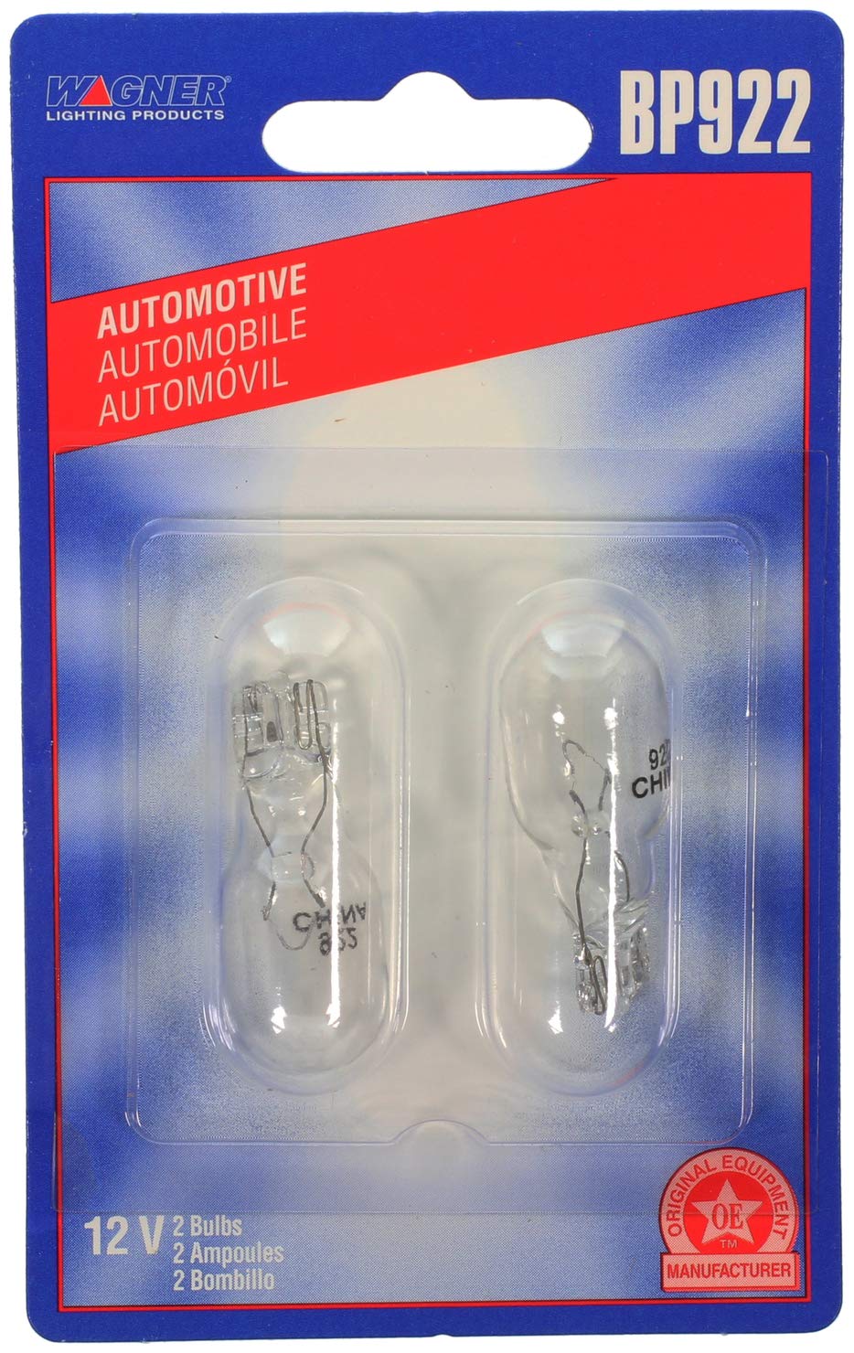 WAGNER BP922 Wagner Lighting BP922 Standard Multi-Purpose Light Bulb Card of 2