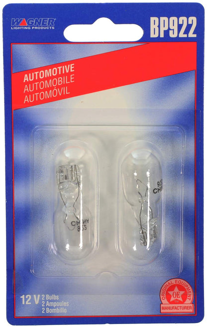 WAGNER BP922 Wagner Lighting BP922 Standard Multi-Purpose Light Bulb Card of 2