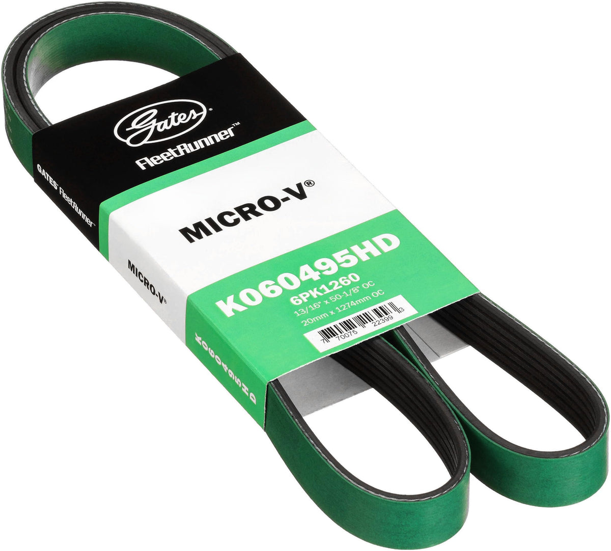 Gates K060495HD Fleet Runner Heavy Duty Micro V Serpentine