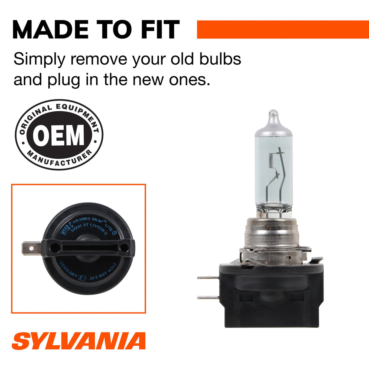 SYLVANIA H11BST.BP SYLVANIA H11B SilverStar Halogen Headlight Bulb, High or Low Beam, 1 Bulb