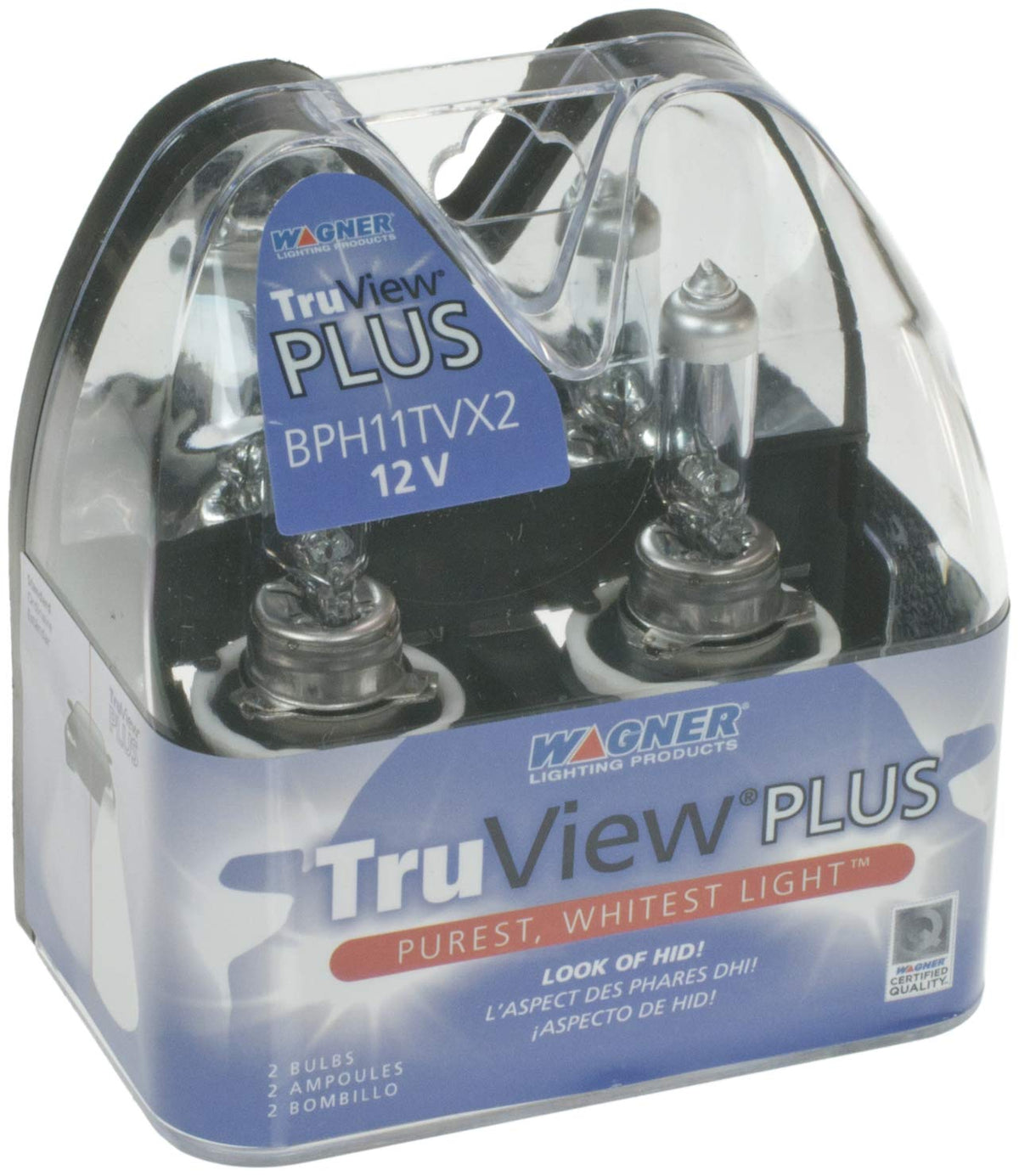 WAGNER BPH11TVX2 Wagner TruView PLUS BPH11TVX2 Multi-Purpose Light Bulb Card of 2