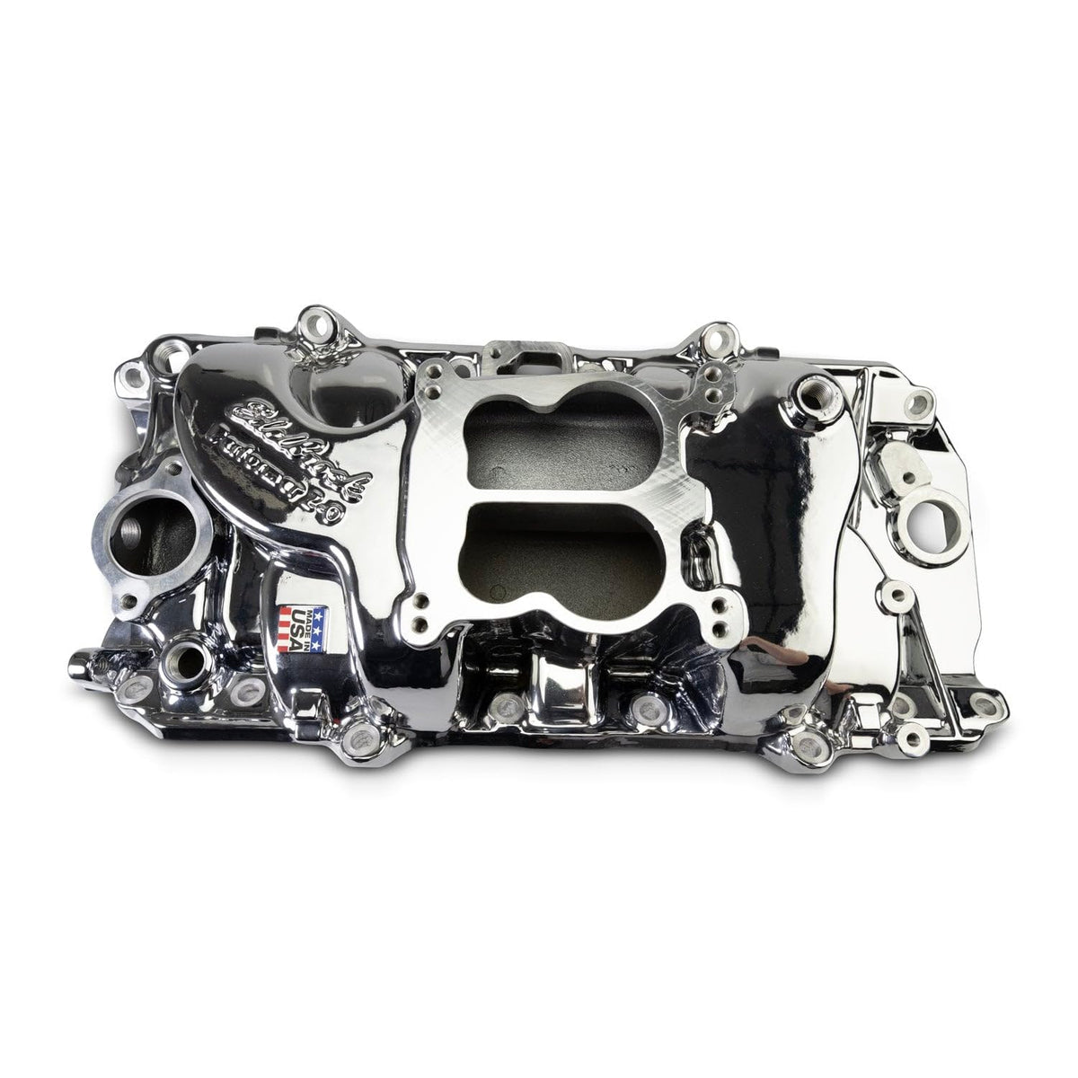 EDELBROCK 2161-CP Edelbrock - INTAKE MANIFOLD, BB CHEVY 396-454 OVAL PORT, PERFORMER, CHROME PLASMA COATED (2161-CP)