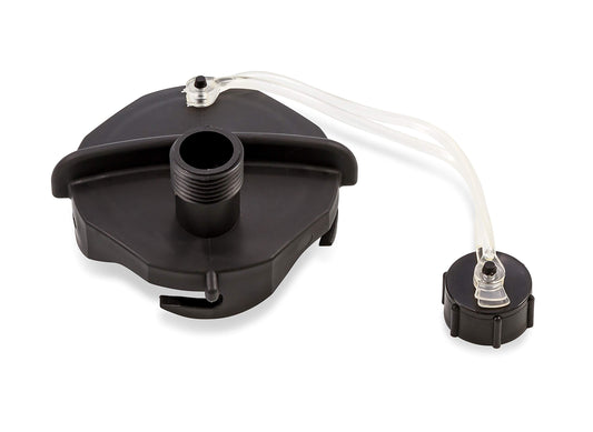 Camco 39463 Sewer Cap With Hose Connect, Black, 3/4"