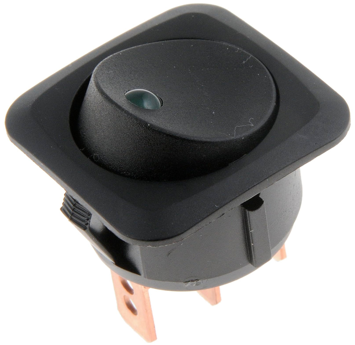 DORMAN 84883 Dorman 84883 Rocker Switch - Black Body/Green LED Glow/Round Style Universal Fit