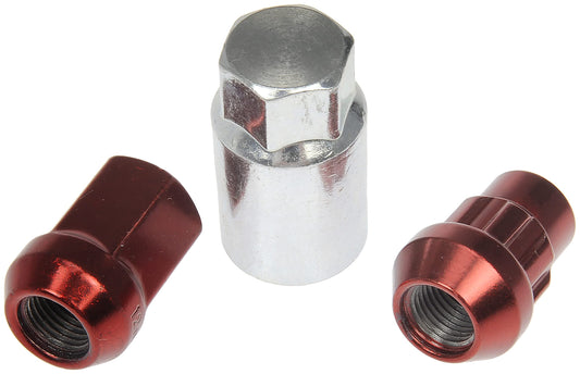 Dorman 713-475E RED ACORN WHEEL NUT LOCK SET
