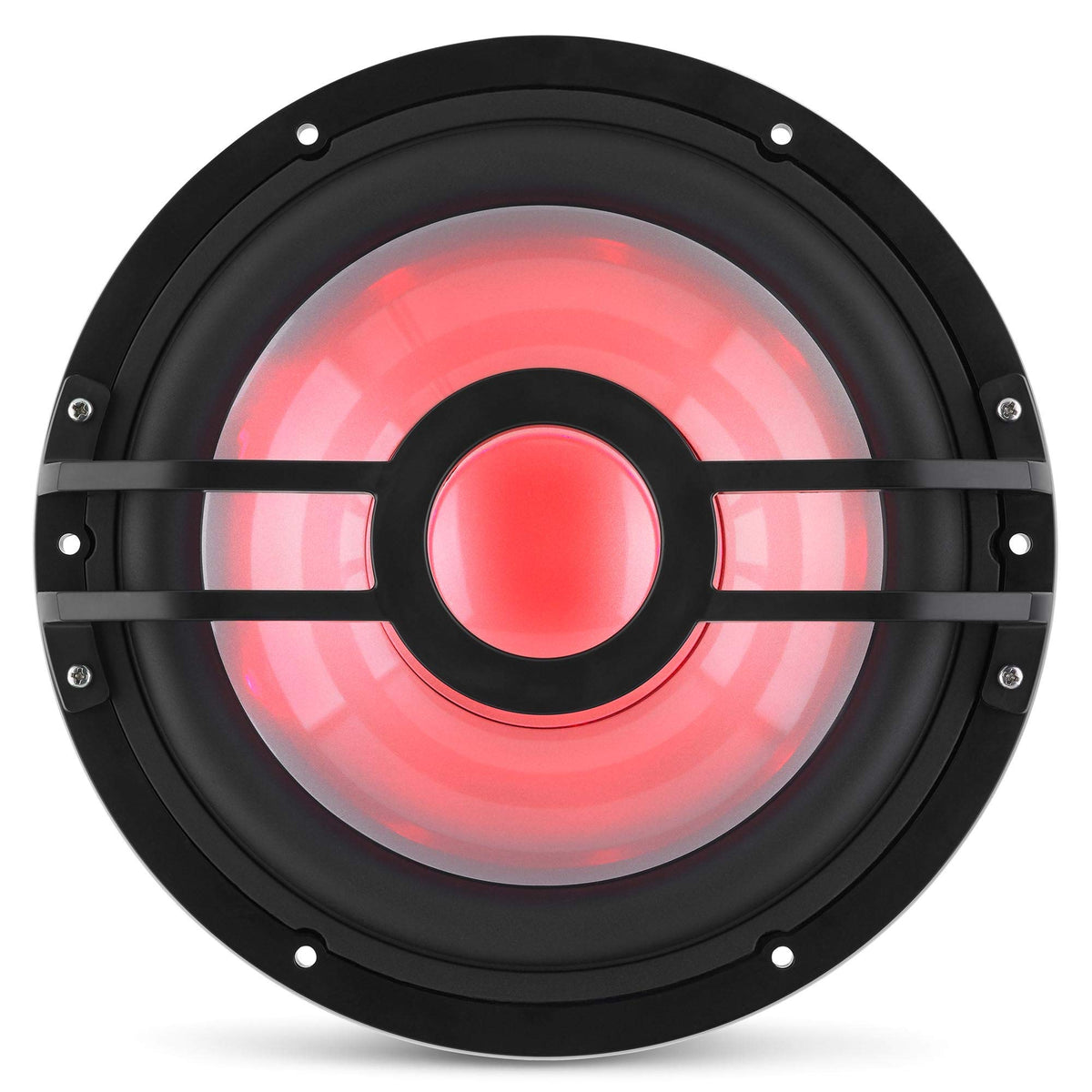 CLARION 010-03050-00 Clarion CMSP-101RGB-4 10" Marine Subwoofer with RGB LEDs, Single 4-Ohm, 250 Watts